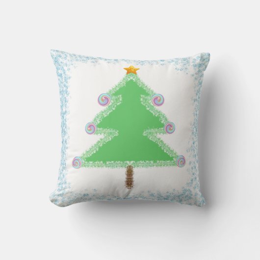 Christmas Tree Throw Cushion クッション (正面)