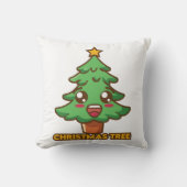 Christmas Tree Throw Pillow クッション (正面)