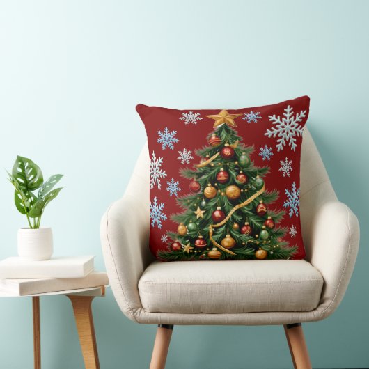 Christmas Tree Throw Pillow クッション (椅子)