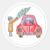 Christmas Tree Time! ラウンドシール (正面)