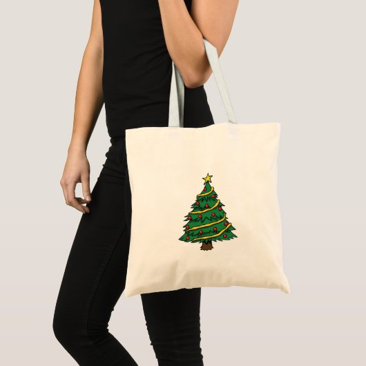 Christmas Tree Tote Bag トートバッグ (正面(商品))
