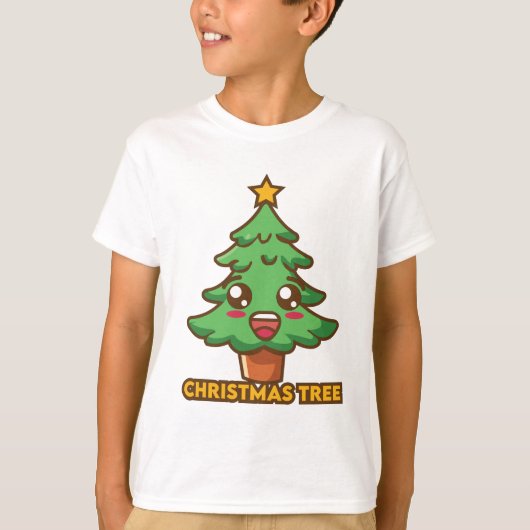 Christmas tree Tri-Blend shirt Tシャツ (正面)