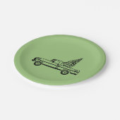 Christmas tree truck ペーパープレート (アングル)