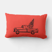 Christmas tree truck ランバークッション (裏面)
