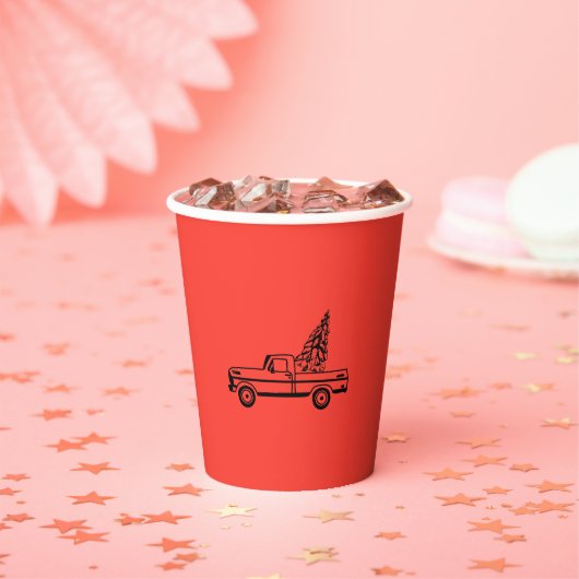 Christmas tree truck 紙コップ (インサイチュ)