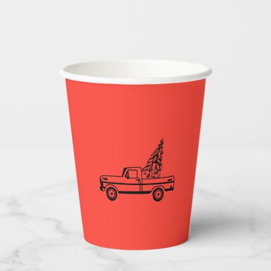 Christmas tree truck 紙コップ (裏面)