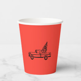 Christmas tree truck 紙コップ