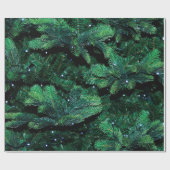 Christmas tree twigs sapling pine ラッピングペーパー (フラット)