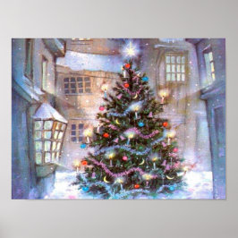 Christmas Tree Vintage ポスター