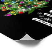 Christmas Tree Weed Leaf Pot Thc Gift Tee  ポスター (角)