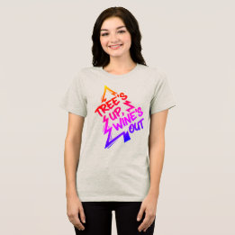 Christmas Tree Wine Lover トライブレンドTシャツ