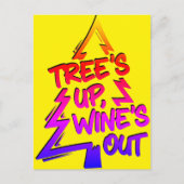Christmas Tree Wine Lover ポストカード (正面)