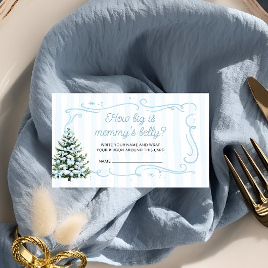 Christmas Tree Winter How Big Is Mommy's Belly エンクロージャーカード