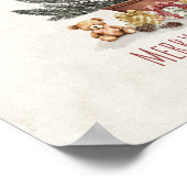 Christmas Tree With Gifts and Teddy Bear Print ポスター (角)