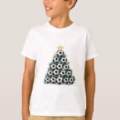 Christmas Tree with Soccer Balls Tシャツ (正面)