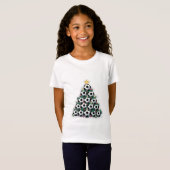Christmas Tree with Soccer Balls Tシャツ (正面フル)