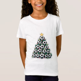 Christmas Tree with Soccer Balls Tシャツ