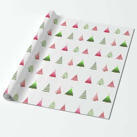 Christmas Tree Wrapping Paper ラッピングペーパー (アンロールド)