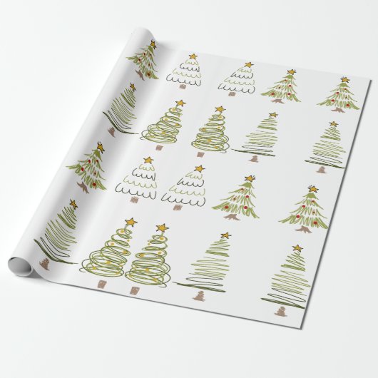 CHRISTMAS TREE WRAPPING PAPER ラッピングペーパー (アンロールド)
