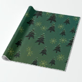Christmas Tree Wrapping Paper ラッピングペーパー (アンロールド)