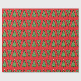 Christmas Tree Wrapping Paper ラッピングペーパー