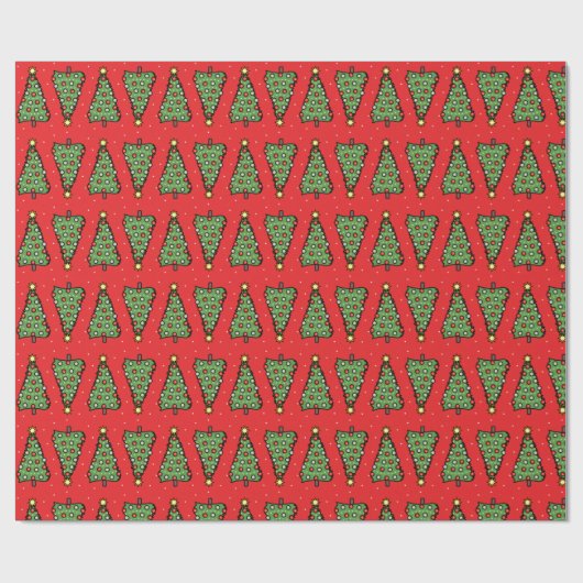 Christmas Tree Wrapping Paper ラッピングペーパー (フラット)