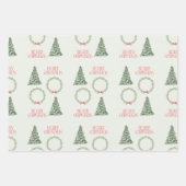 Christmas Tree Wrapping Sheet  ラッピングペーパーシート (正面2)