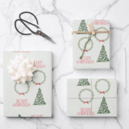 Christmas Tree Wrapping Sheet  ラッピングペーパーシート
