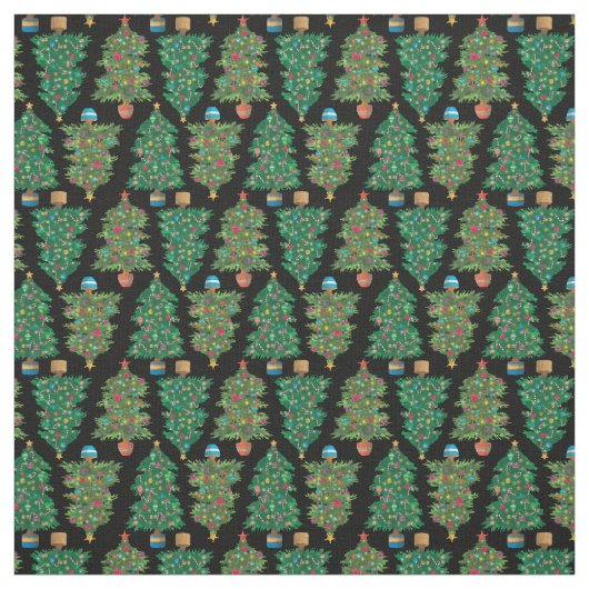 Christmas Trees ファブリック (見本)