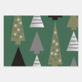 Christmas trees ラッピングペーパーシート (正面3)
