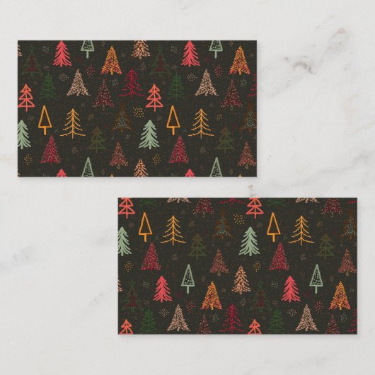 Christmas Trees 4 名刺 (正面/裏面)