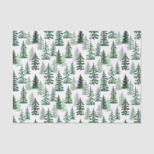 Christmas Trees and Snow in the Forest  薄葉紙 (正面)