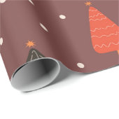 Christmas Trees and Snow Pattern ラッピングペーパー (ロールコーナー)