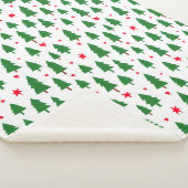 Christmas Trees and Stars シェルパブランケット (3/4)
