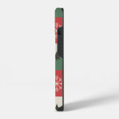 Christmas trees and white snow iPhoneケース (左側面)