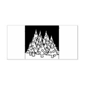 Christmas Trees Foil ラバースタンプ (インプリント)