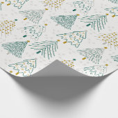 Christmas Trees Gift Wrapping Paper ラッピングペーパー (角)