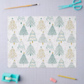 Christmas Trees Gift Wrapping Paper 薄葉紙 (クラフト)
