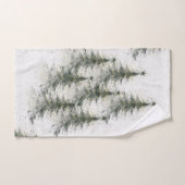 Christmas trees in the Woods ハンドタオル (ハンドタオル)