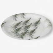 Christmas trees in the Woods ペーパープレート (アングル)