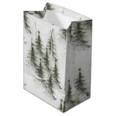 Christmas trees in the Woods ミディアムペーパーバッグ (正面アングル)