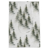 Christmas trees in the Woods ミディアムペーパーバッグ (裏面)
