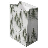 Christmas trees in the Woods ミディアムペーパーバッグ (裏面アングル)