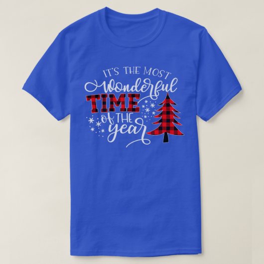 Christmas Trees Its The Most Wonderful Time Of The Tシャツ (デザイン正面)
