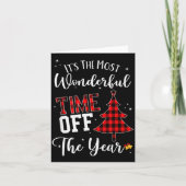Christmas Trees It's The Most Wonderful Time Off T カード (正面)