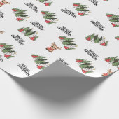 Christmas Trees & Reindeer Wrapping Paper ラッピングペーパー (角)