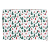 Christmas Trees Scandi Pine Forest Cozy Patterned 枕カバー (正面左)