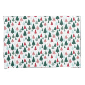 Christmas Trees Scandi Pine Forest Cozy Patterned 枕カバー (正面右)