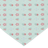 Christmas, trees, snowflakes, stars, colorful テーブルクロス (アングル)