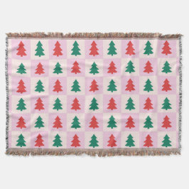 Christmas Trees Throw Blanket スローブランケット